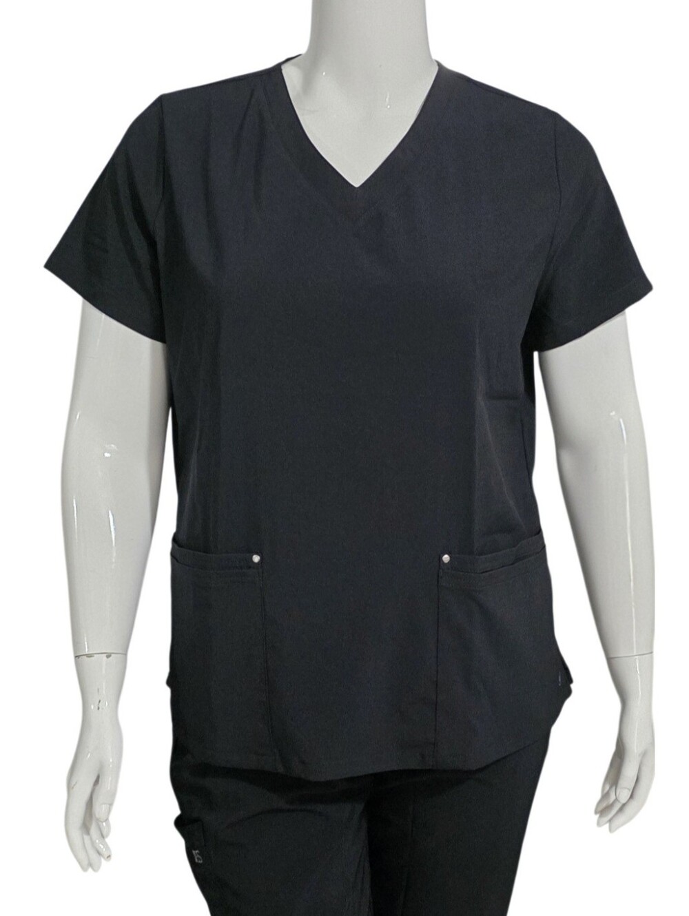 Uniform Advantage Easy Stretch Medical Scrub Top & Pants Black Size L NWT & NWOT - Picture 10 of 16
